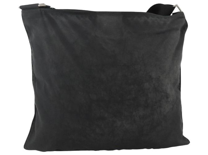 Borsa a Spalla PRADA Nylon Nero Argento Autentica 172683 - vista 2