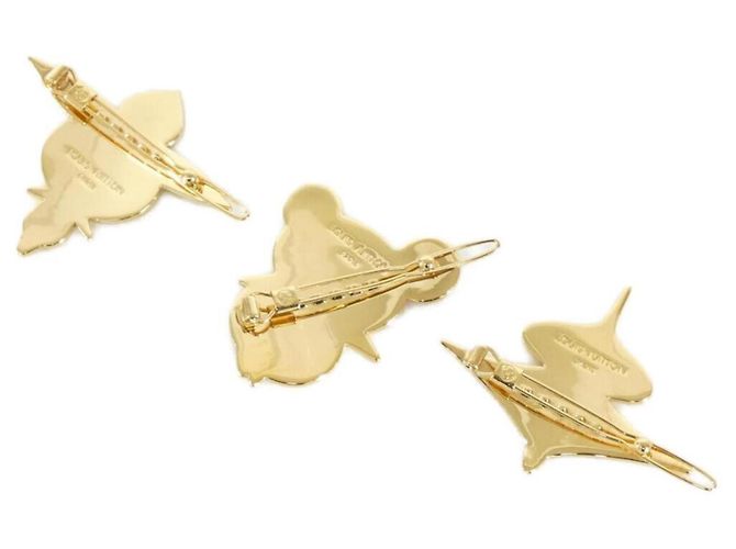 Fermaglio per capelli Louis Vuitton Murakami D'oro Crudo - vista 2
