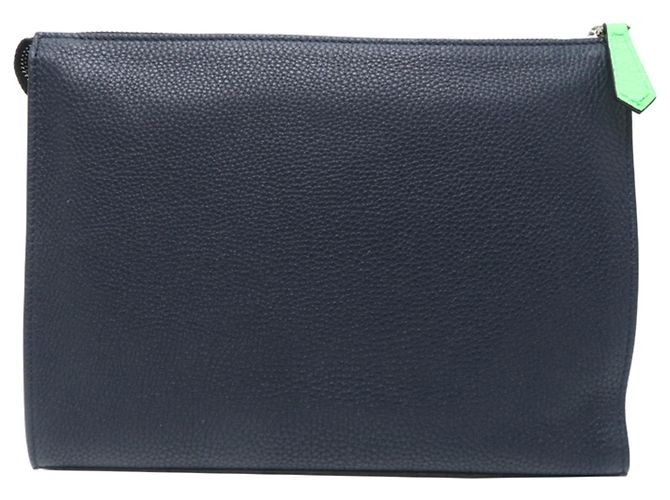 Borsa Clutch Fendi Bugs Blu navy - vista 2