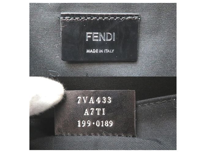 Borsa Clutch Fendi Bugs Blu navy - vista 6