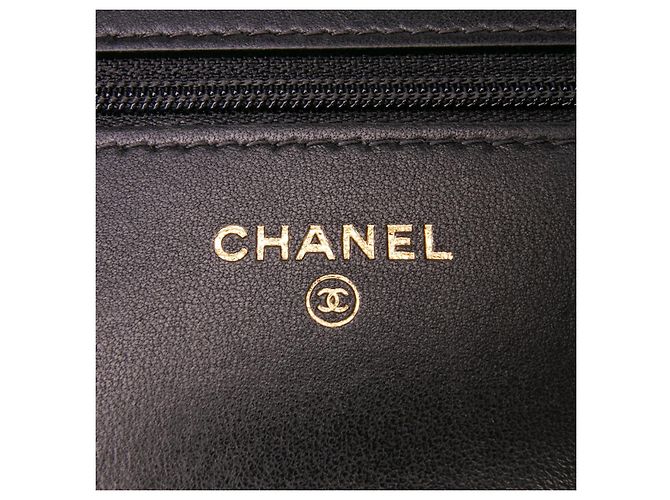 Borsa a tracolla in tweed di Chanel con portamonete Nero Bianco - vista 9