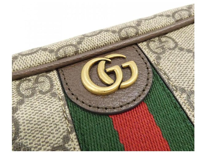 Pochette a mano Gucci SAVOY Marrone Beige - vista 4