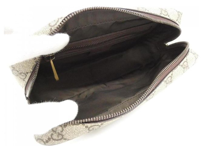 Pochette a mano Gucci SAVOY Marrone Beige - vista 5