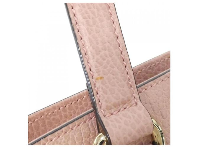 Borsa in pelle rosa Gucci - vista 5