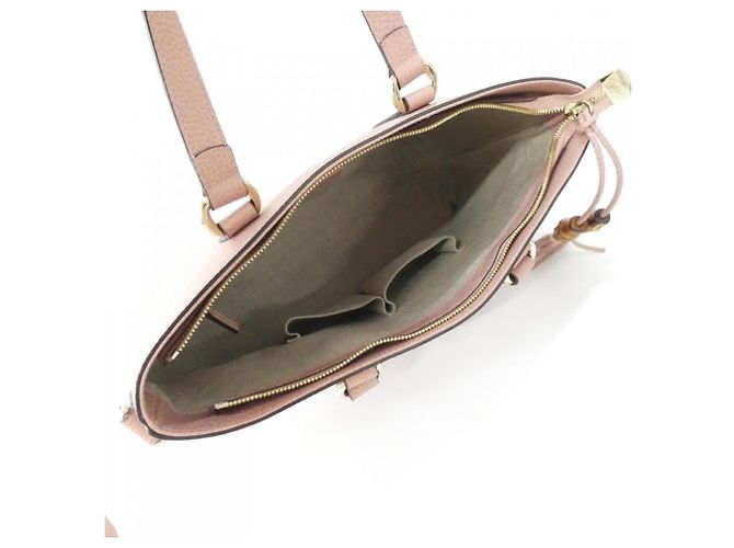 Borsa in pelle rosa Gucci - vista 6