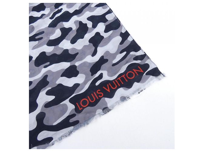 Schal/Schal Louis Vuitton M71625 Braun Schwarz Weiß - Ansicht 2