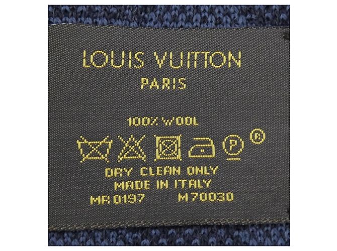 Schal Petit Damier M70030 Louis Vuitton Marineblau - Ansicht 3