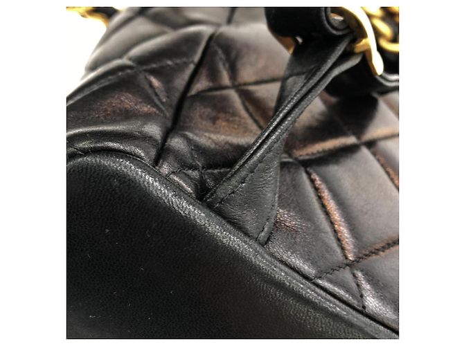 Chanel 04194 Leder-Rucksack Schwarz - Ansicht 7