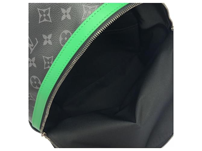 Zaino Discovery Monogram Eclipse Louis Vuitton Nero Verde - vista 8