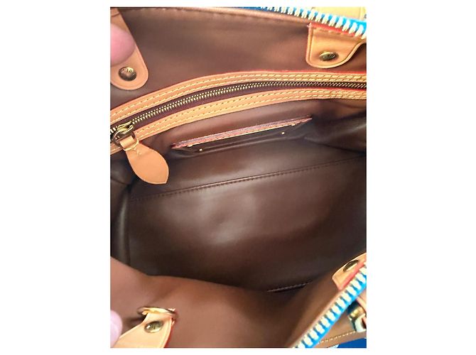Louis Vuitton Speedy P9 Bandoulière 25 Monogram Blu Pelle - vista 12