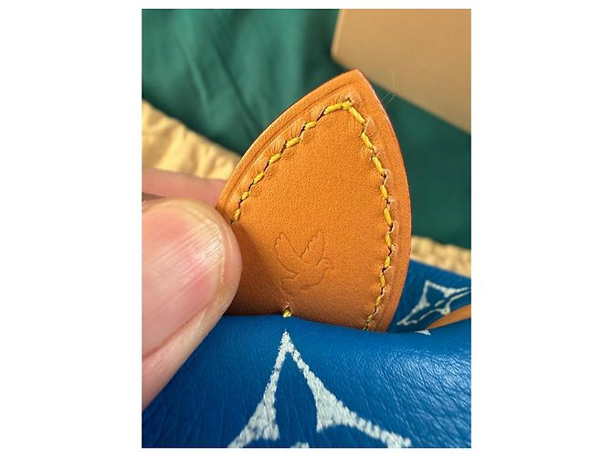 Louis Vuitton Speedy P9 Bandoulière 25 Monogram Blu Pelle - vista 13