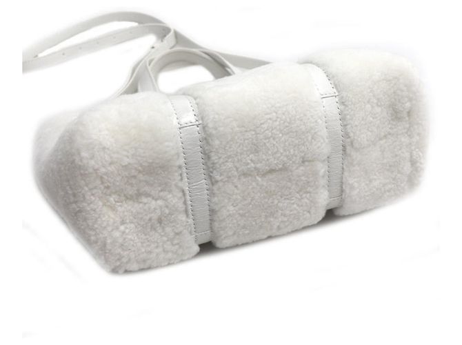 Everyday Borsa a Spalla Balenciaga Barbes Small 2-Way Bianco - vista 3