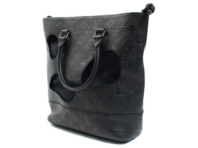 Borsa a Spalla 2 in 1 Louis Vuitton x Comme des Garçons Nero - vista 2