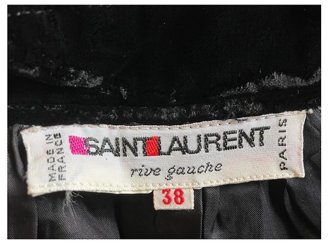Falda maxi de terciopelo Yves Saint Laurent Negra Negro - vista 2