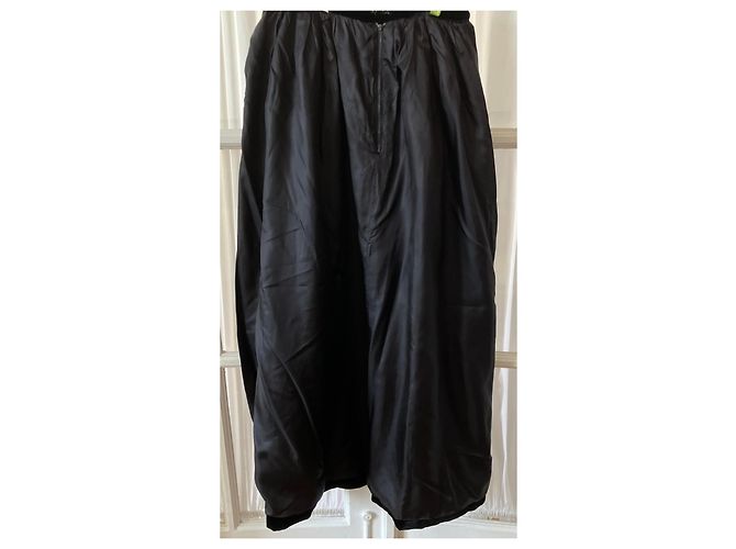 Falda maxi de terciopelo Yves Saint Laurent Negra Negro - vista 8