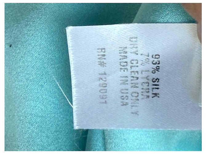 Prabal Gurung Kleid aus blauer Seide - Ansicht 11