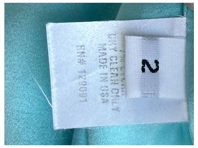 Prabal Gurung Kleid aus blauer Seide - Ansicht 12