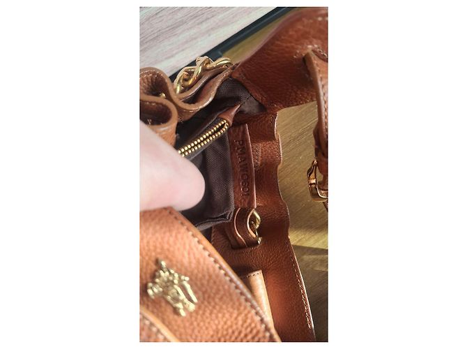 Borsa a spalla Burberry in pelle e tessuto Marrone Multicolore - vista 10