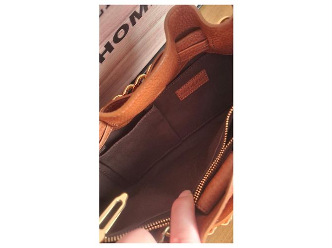 Borsa a spalla Burberry in pelle e tessuto Marrone Multicolore - vista 7