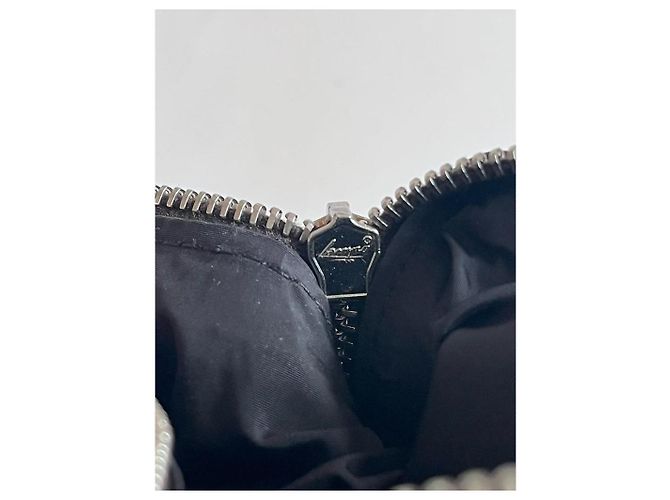 Borsa a tracolla Miu Miu in pelle verniciata grigia Grigio antracite - vista 7