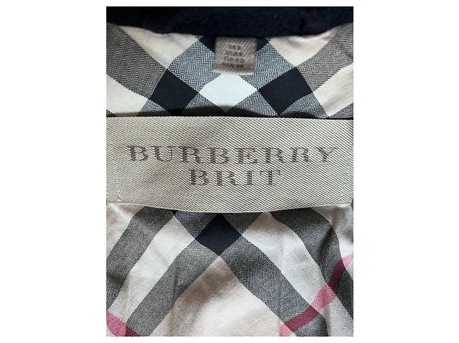 Abrigo Burberry Brit Charcottley de lana y cachemira negro - vista 8