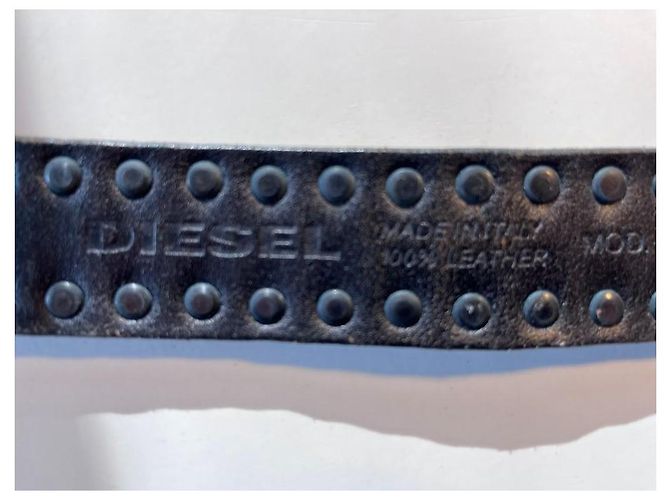 Diesel Slug belt black leather - view 8