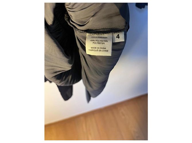 Ulla Johnson KIKO Minikleid Seide dunkelgrau Anthrazitgrau - Ansicht 4