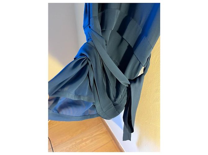 Vestido azul de viscose Diane Von Furstenberg - vista 6