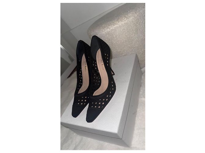 Dior Capture Cannage Mesh High Heels Schwarz Spitze - Ansicht 3