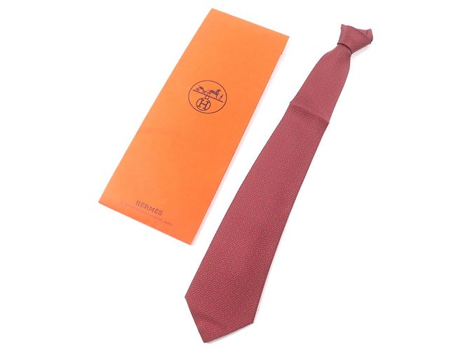 Cravatta in seta Chaine d'Ancre di Hermès Grigio - vista 2