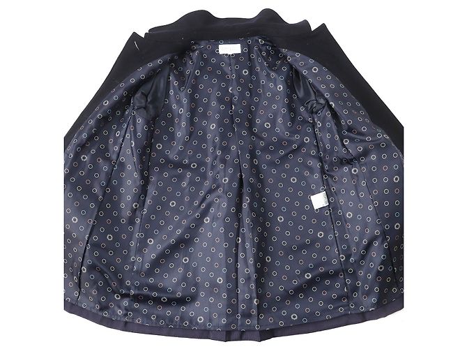 Autre Marque MACKINTOSH PHILOSOPHY Abrigo de piel de conejo de lana Azul Azul marino - vista 4