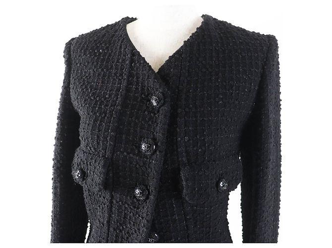 Timeless Abrigo de algodón y poliamida Chanel 22C P71826 Negro - vista 2