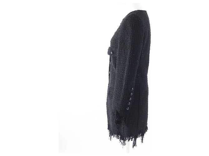 Timeless Abrigo de algodón y poliamida Chanel 22C P71826 Negro - vista 3