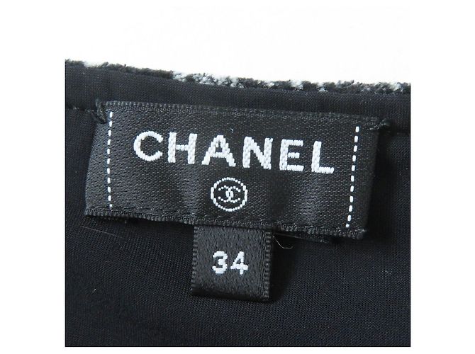 Timeless Chanel P78132 Viskose-Polyamid Top Schwarz Grau - Ansicht 6