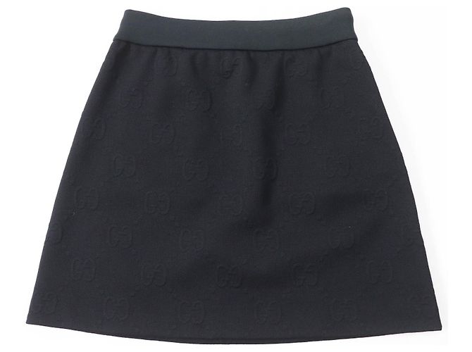 Polyesterrock mit GG-Muster von Gucci Schwarz - Ansicht 3