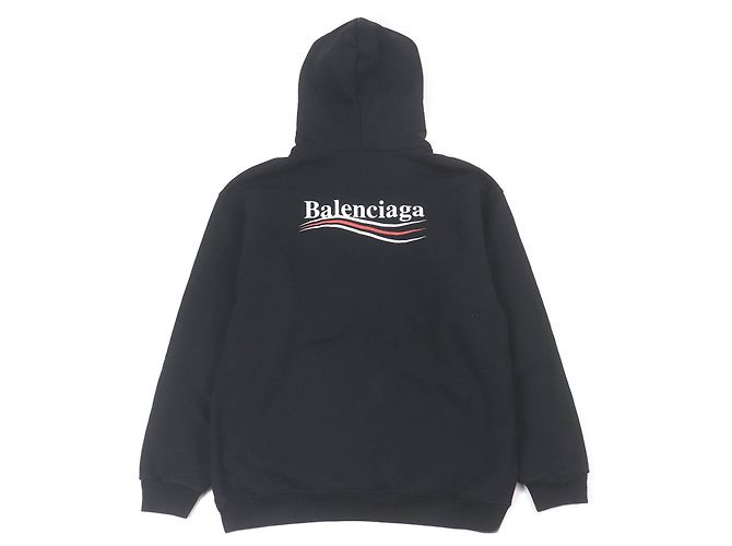 Everyday Sudadera de algodón con estampado de logo de campaña Balenciaga Negro - vista 3