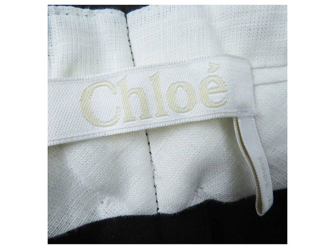 Chloé Pantaloni in lana ed elastan Chloe CHC23APA - vista 6