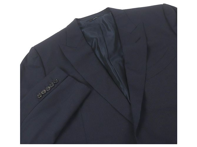 Traje de lana simple Tom Ford Azul Azul marino - vista 2