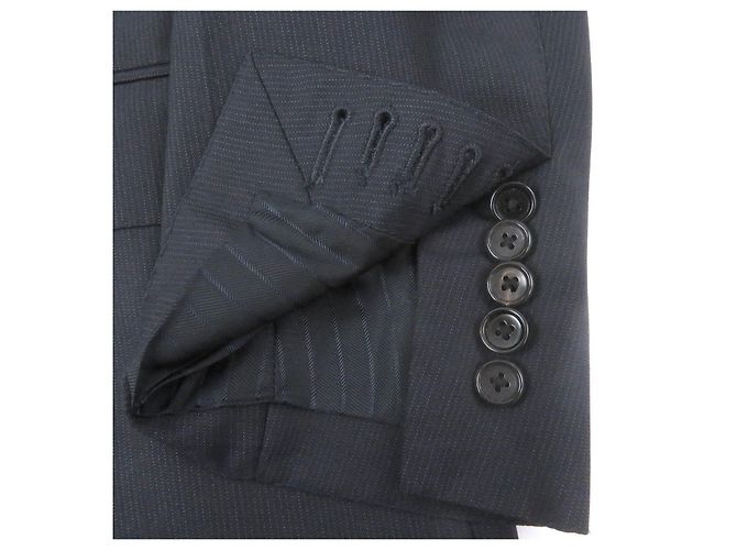 Traje de lana simple Tom Ford Azul Azul marino - vista 8