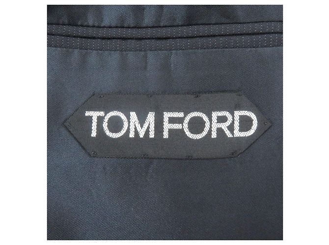 Traje de lana simple Tom Ford Azul Azul marino - vista 9