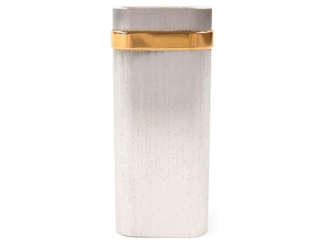 Briquet ovale Cartier Hairline Nouveau Modèle Accessoires de Fumer Argenté - vue 2