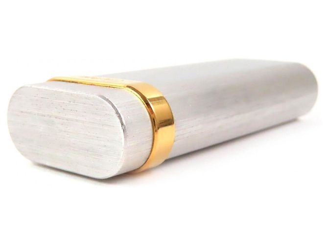 Briquet ovale Cartier Hairline Nouveau Modèle Accessoires de Fumer Argenté - vue 5