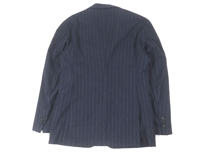 Autre Marque Chaqueta de Lana Rayada Sartorio Azul Azul marino - vista 4