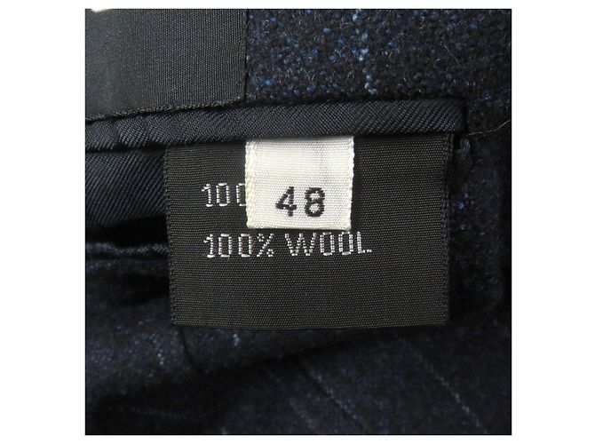 Autre Marque Chaqueta de Lana Rayada Sartorio Azul Azul marino - vista 8