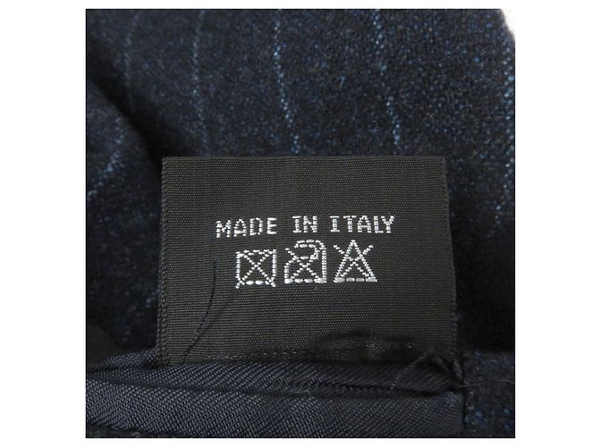 Autre Marque Chaqueta de Lana Rayada Sartorio Azul Azul marino - vista 9