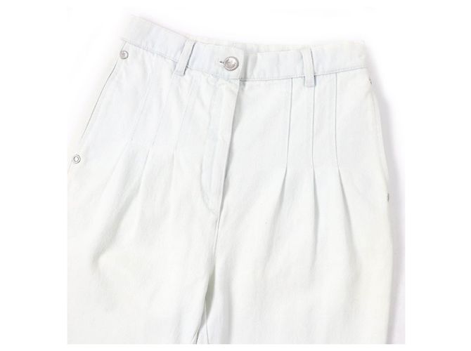 Timeless Chanel COCO Button Baumwoll-Polyester-Jeans Blau - Ansicht 3
