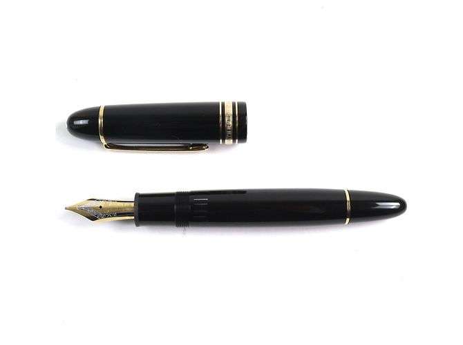 Pluma Montblanc Meisterstück Au750 Negro - vista 5