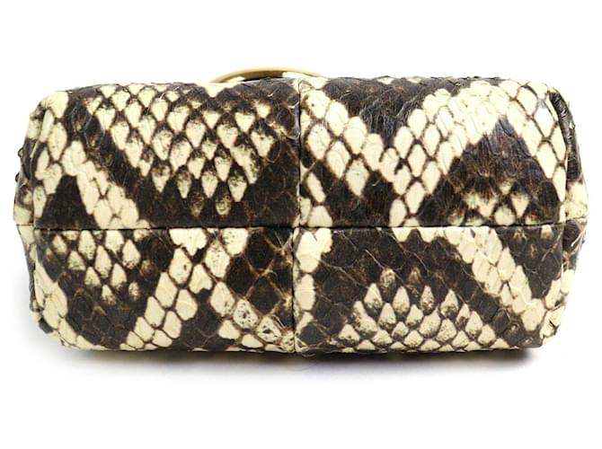 Fendi FENDI FIRST NANO Python-Kettenbeutel Braun - Ansicht 6
