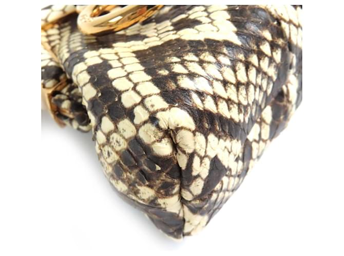 Fendi FENDI FIRST NANO Python-Kettenbeutel Braun - Ansicht 7