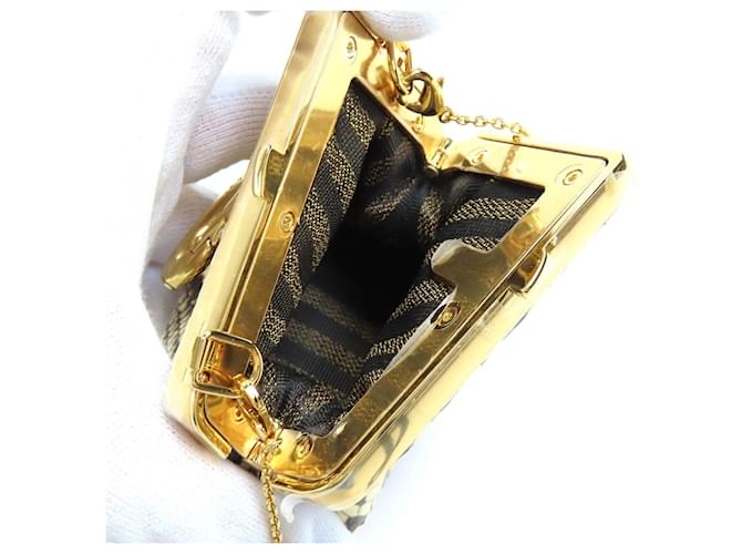 Fendi FENDI FIRST NANO Python-Kettenbeutel Braun - Ansicht 9